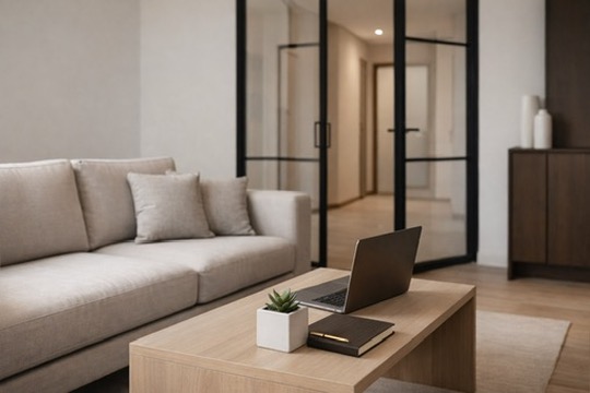 Intérieur d’un logement meublé géré par CONFORTEA